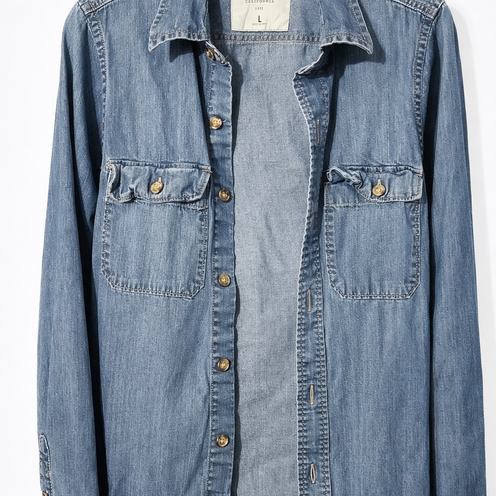 Hollister Blue Button Down Shirt